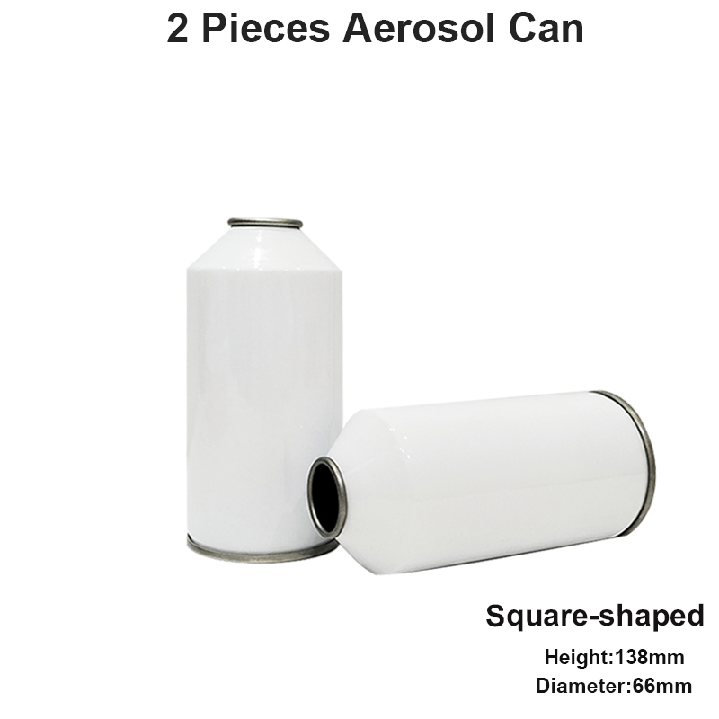 Bullet-shaped 2 pieces aerosol cans