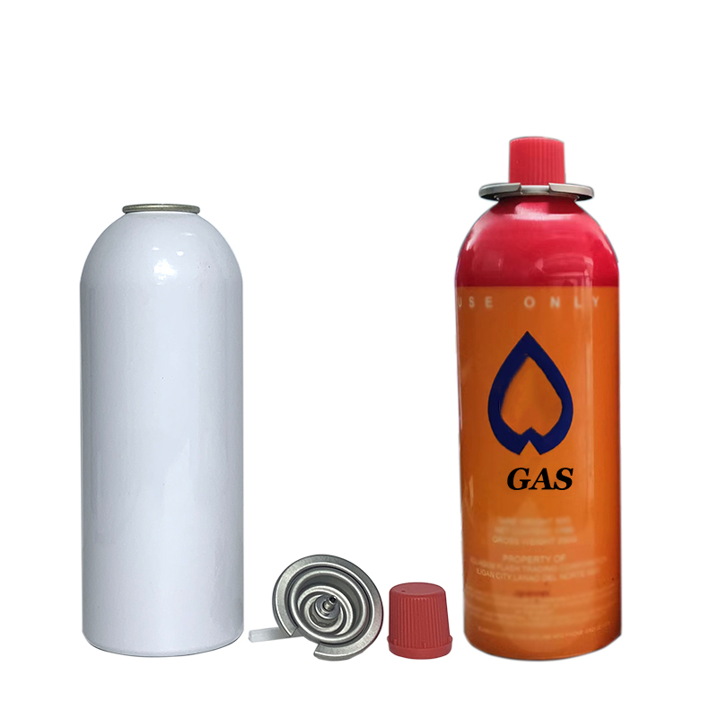 aluminum aerosol can for butane gas