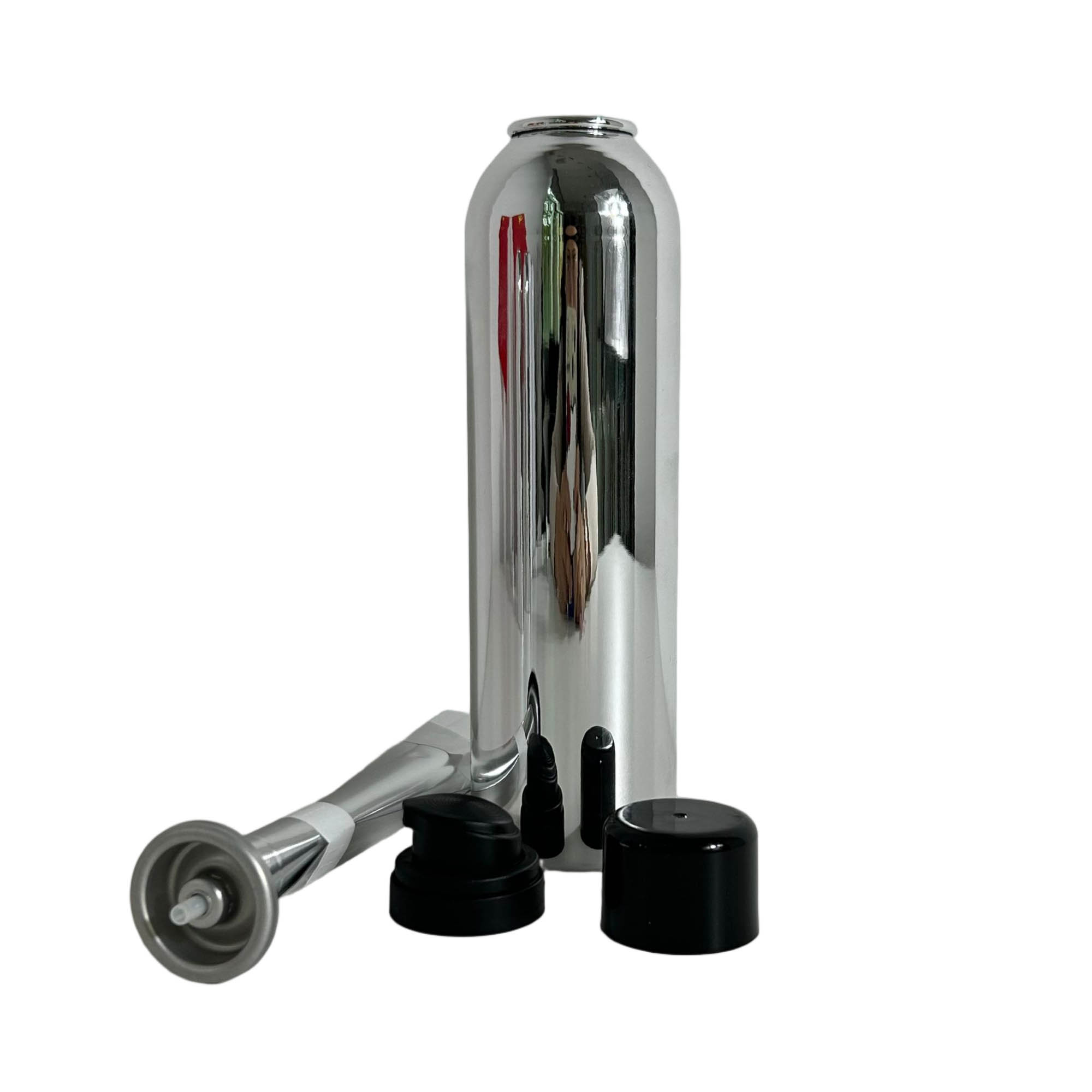 electroplated aerosol aluminum can